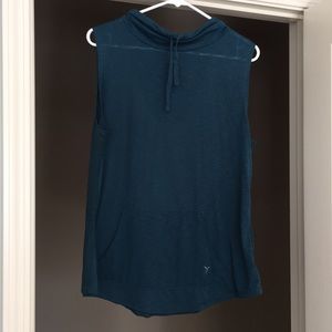 Old Navy workout tank with hoodie.